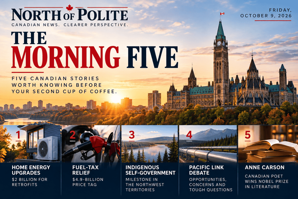 The Morning Five: October 9,&nbsp;2026